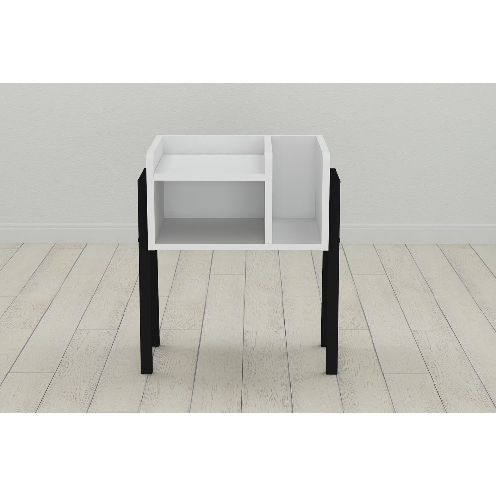 Тумба модульная Ferrum-decor Амели 540x450x320 металл Черный ДСП Белое 16 мм (FRD-103004)