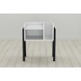 Тумба модульная Ferrum-decor Амели 540x450x320 металл Черный ДСП Белое 16 мм (FRD-103004)