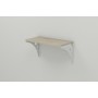 Полка настенная Ferrum-decor Ханди 2 240x500x240 металл Белый ДСП Сонома 16 мм (FRD-102564)