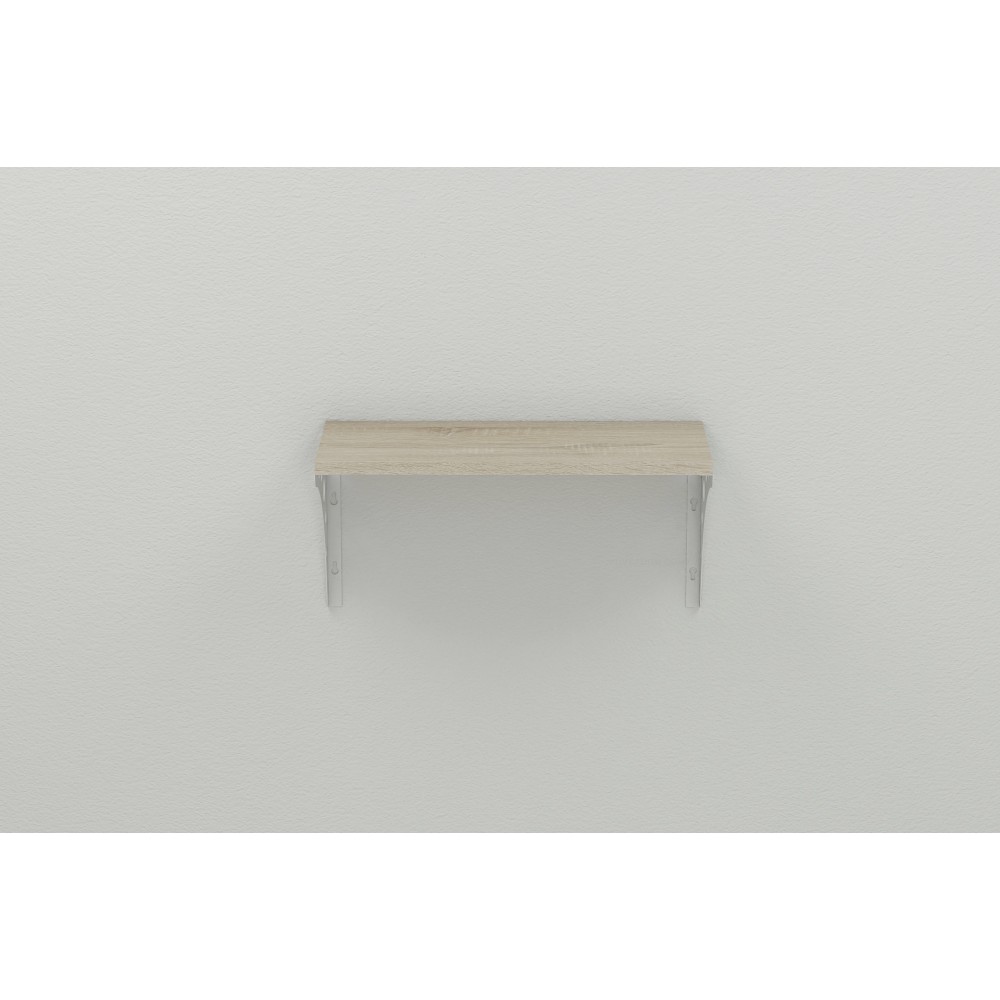 Полка настенная Ferrum-decor Ханди 2 240x500x240 металл Белый ДСП Сонома 16 мм (FRD-102564)
