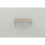Полка настенная Ferrum-decor Ханди 2 240x500x240 металл Белый ДСП Сонома 16 мм (FRD-102564)