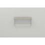 Полка настенная Ferrum-decor Юзиби 270x600x150 металл Белый ДСП Сонома 16 мм (FRD-102684)