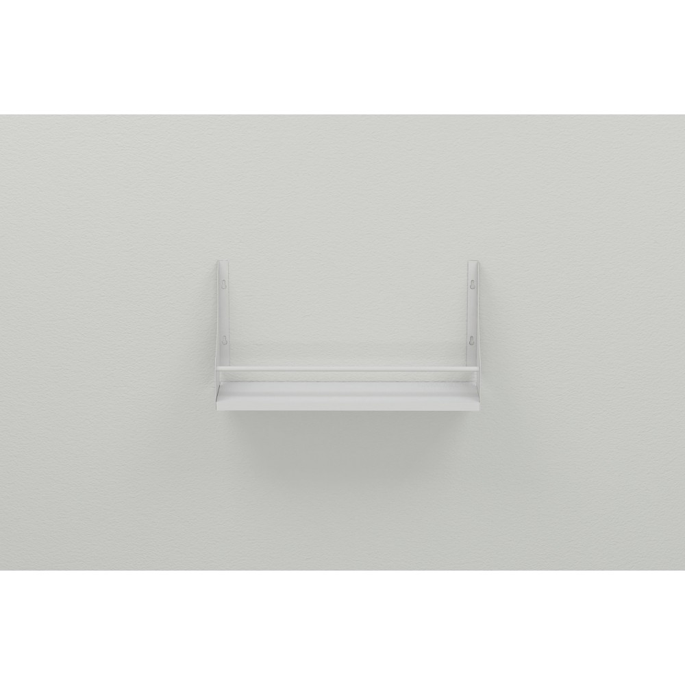 Настінна полиця Ferrum-decor Ізі 260x700x150 метал Білий ДСП Біле 16 мм (FRD-102954)