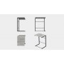 Столик приставний Террі Ferrum-decor 650x440x330 Чорний метал ДСП Бетон 16 мм (FRD-104654)