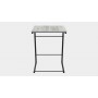 Столик приставний Террі Ferrum-decor 650x440x330 Чорний метал ДСП Бетон 16 мм (FRD-104654)