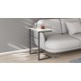 Столик приставний Террі Ferrum-decor 650x440x330 Чорний метал ДСП Бетон 16 мм (FRD-104654)