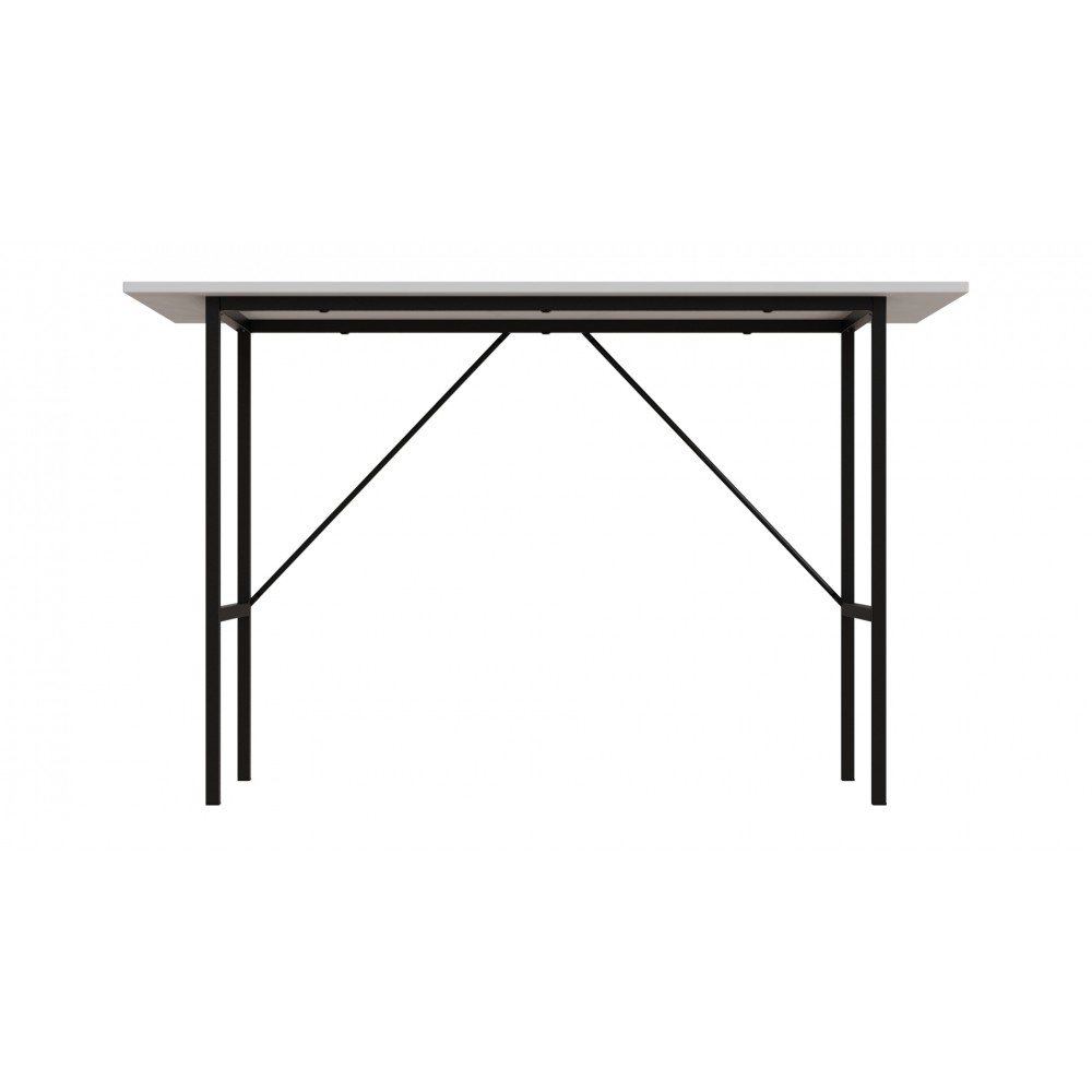 Стол письменный Line Тайм Ferrum-decor 750x1200x600 Черный металл ДСП Белое 16 мм (FRD-104885)