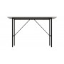 Стол письменный Line Тайм Ferrum-decor 750x1200x600 Черный металл ДСП Белое 16 мм (FRD-104885)