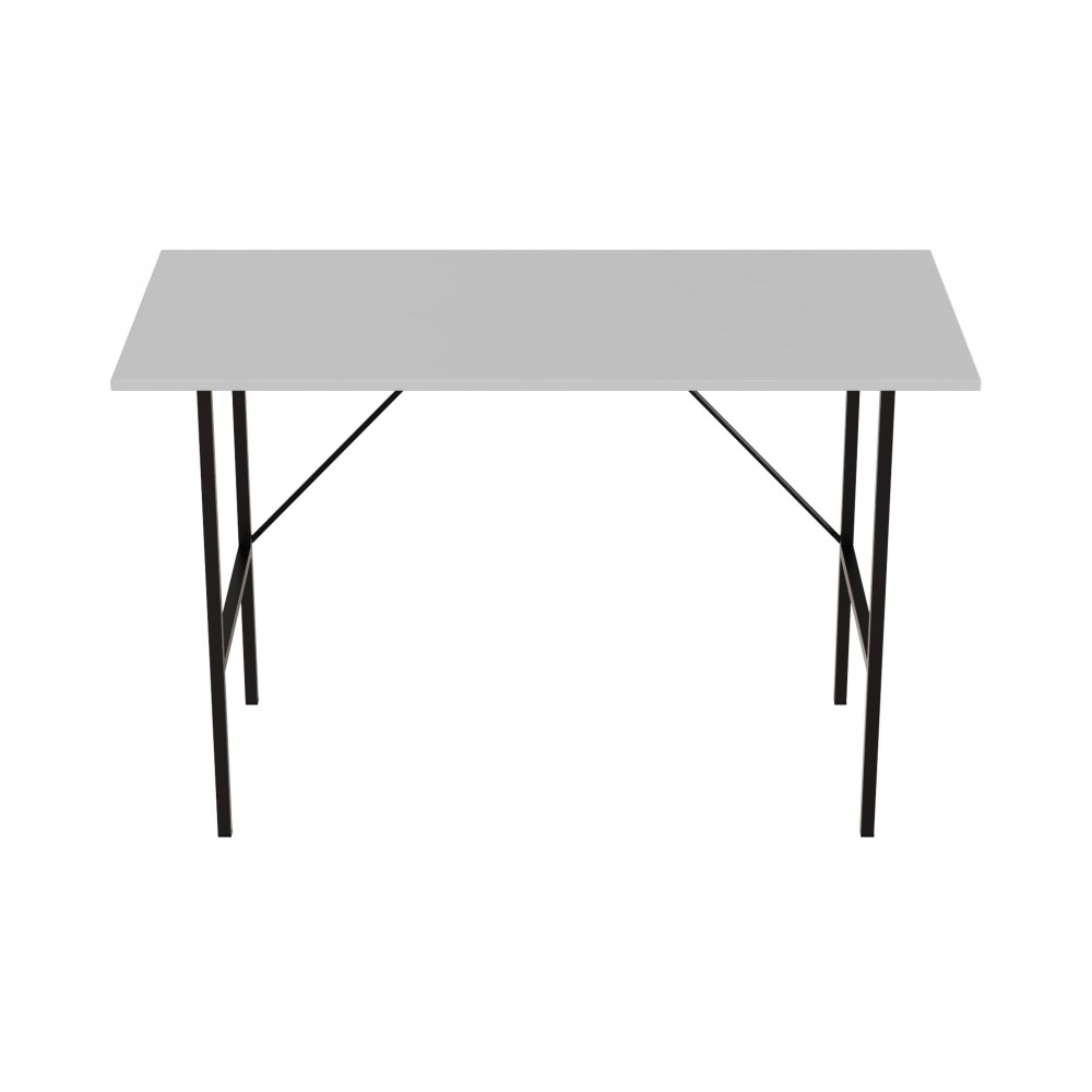 Стол письменный Line Тайм Ferrum-decor 750x1200x600 Черный металл ДСП Белое 16 мм (FRD-104885)