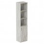 Пенал Анжело Ferrum-decor на 4 полки с 1 дверью 1900x400x380 ДСП Бетон 16 мм (FRD-104916)