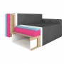 Угловой диван ортопедический iSmart MORRO еврокнижка 198x140 см (матрас Lux) бежевый Laura 5 (ISM-051318)