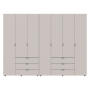 Комплект шаф для одягу Doros Гелар (2 шт.) 271,2х49,5х203,4 см Кашемір (DRS-011242)