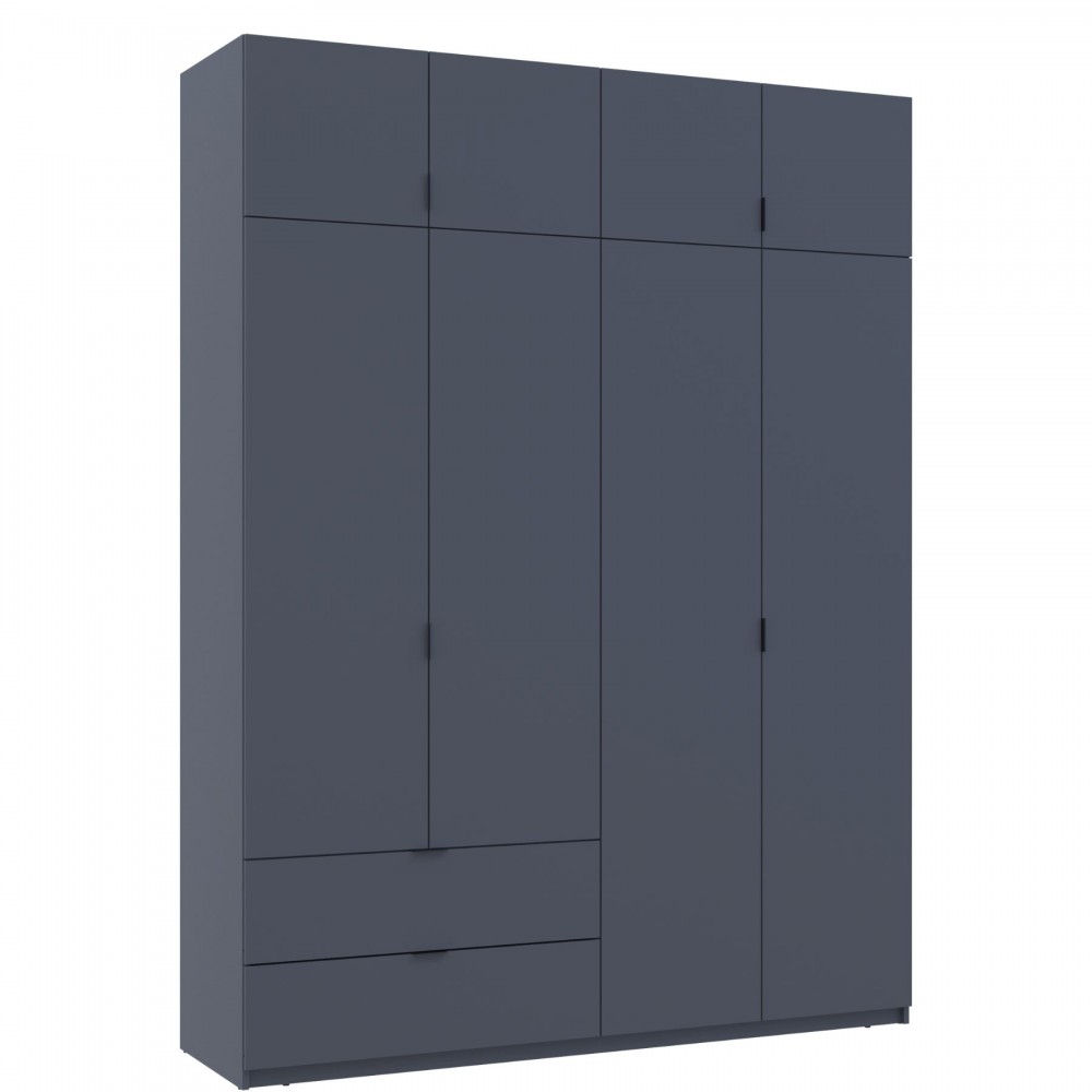 Шкаф распашной с антресолью Doros Лукас 180х50х240 см Графит (DRS-011192)