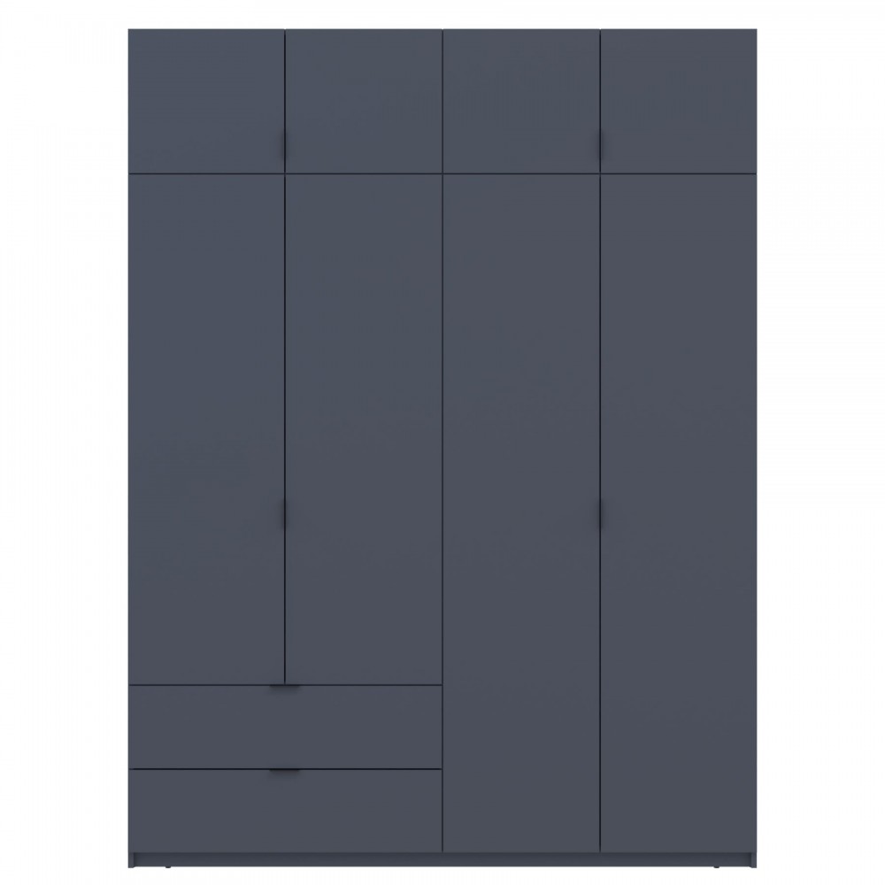 Шкаф распашной с антресолью Doros Лукас 180х50х240 см Графит (DRS-011192)