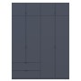 Шкаф распашной с антресолью Doros Лукас 180х50х240 см Графит (DRS-011192)