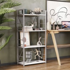 Етажерка 4/60 Ferrum-decor Серії Конект 120x60x28 сірий ДСП Біле 16мм (FRD-104248)