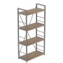 Етажерка 4/60 Ferrum-decor Серії Конект 120x60x28 сірий ДСП Дуб Сан-Марино 16мм (FRD-104249)