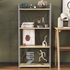 Етажерка 4/60 Ferrum-decor Серії Конект 120x60x28 сірий ДСП Дуб Сонома 16мм (FRD-104251)