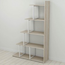 Етажерка Ferrum-decor Стелла 1600x1020x300 Білий метал ДСП Дуб Сонома (FRD-103469)