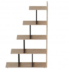 Етажерка Ferrum-decor Стелла 1600x1020x300 Чорний метал ДСП Дуб Сан-Марино (FRD-103464)