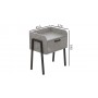 Тумба модульна Ferrum-decor Бетті 540x450x320 метал Чорний ДСП Бетон 16 мм (FRD-105497)