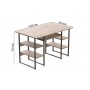 Компьютерный стол Ferrum-decor Тим 75x140x70 черный ДСП Дуб Сан-Марино 32мм (FRD-103988)