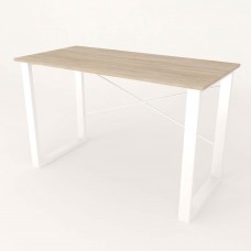 Письмовий стіл Ferrum-decor Драйв 750x1200x700 Білий метал ДСП Дуб Сонома 16 мм (FRD-103188)