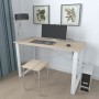 Письменный стол Ferrum-decor Драйв 750x1200x700 Белый металл ДСП Дуб Сонома 16 мм (FRD-103188)