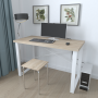 Письменный стол Ferrum-decor Драйв 750x1400x700 Белый металл ДСП Дуб Сонома 32 мм (FRD-103418)