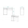 Стол компьютерный Вито Ferrum-decor 750x1000x400 ДСП Белое 16 мм (FRD-104818)