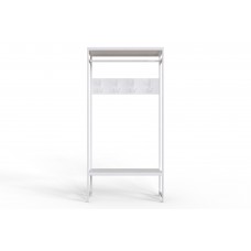 Вешалка напольная модульная Ferrum-decor Трелис 14 180x90x38 белый ДСП Белое 16мм (FRD-104349)