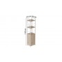 Этажерка 3/34 Ferrum-decor Серии Конект с тумбой 144x34x28 Белый ДСП Сан-Марино (FRD-104429)