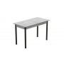 Стол кухонный Ferrum-decor Бенита 75x120x70 Черный ДСП Бетон 16мм (FRD-105569)