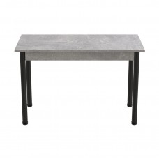Стол кухонный Ferrum-decor Бенита 75x120x70 Черный ДСП Бетон 16мм (FRD-105569)