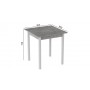 Стол кухонный Ferrum-decor Диего 75x90x90 Белый ДСП Бетон 16мм (FRD-105579)