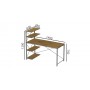 Компьютерный стол Ferrum-decor Джек 75x140x60 Серый ДСП Артизан (FRD-104419)