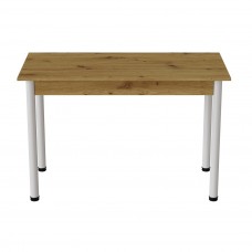 Стол кухонный Ferrum-decor Бенита 75x120x80 Белый ДСП Дуб Артизан 16мм (FRD-105699)