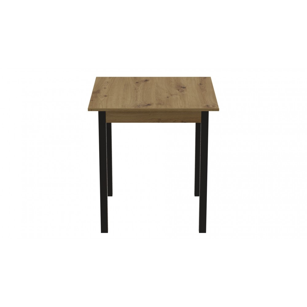 Стіл кухонний Ferrum-decor Дієго 75x70x70 Чорний ДСП Дуб Артизан 16мм (FRD-105709)