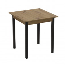 Стол кухонный Ferrum-decor Диего 75x70x70 Черный ДСП Дуб Артизан 16мм (FRD-105709)