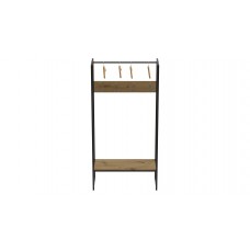 Вешалка напольная модульная Ferrum-decor Трелис 12 180x90x38 черный ДСП Дуб Артизан 16мм (FRD-104309)