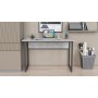 Стол письменный Коди Ferrum-decor 75x140x70 Черный металл ДСП Бетон 16 мм (FRD-106609)