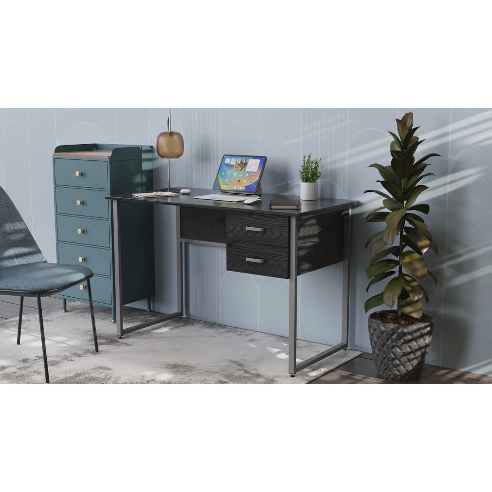 Компьютерный стол Ferrum-decor Гарри 75x120x70 белый ДСП Дуб Сан-Марино 16мм (FRD-101004)
