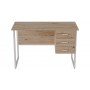 Компьютерный стол Ferrum-decor Гарри 75x120x70 белый ДСП Дуб Сан-Марино 16мм (FRD-101004)