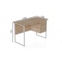 Компьютерный стол Ferrum-decor Гарри 75x120x70 белый ДСП Дуб Сан-Марино 16мм (FRD-101004)