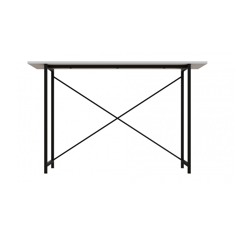Стол письменный Line Лайт Ferrum-decor 750x1200x500 Черный металл ДСП Белое 16 мм (FRD-104850)