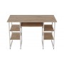 Компьютерный стол Ferrum-decor Тим 75x140x60 белый ДСП Дуб Сан-Марино 16мм (FRD-101365)