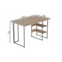 Компьютерный стол Ferrum-decor Кевин 75x120x70 серый ДСП Дуб Сан-Марино 32мм (FRD-101755)