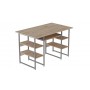 Компьютерный стол Ferrum-decor Тим 75x140x70 серый ДСП Дуб Сан-Марино 32мм (FRD-101905)