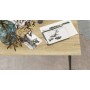 Стіл журнальний Монтана Ferrum-decor 45x100x50 Чорний метал ДСП Дуб Сонома 16 мм (FRD-106714)