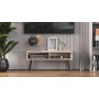 Тумба под ТВ Невада Ferrum-decor 45x100x38 Черный металл ДСП Дуб Сан-Марино 16 мм (FRD-106724)